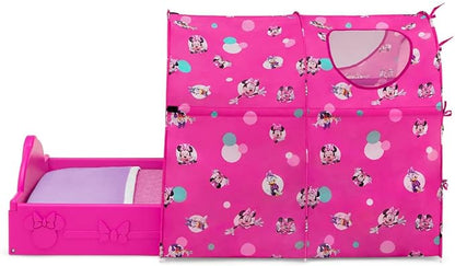 Delta Children Sleep and Play Toddler Bed with Tent, Minnie Mouse - LeafyLoom