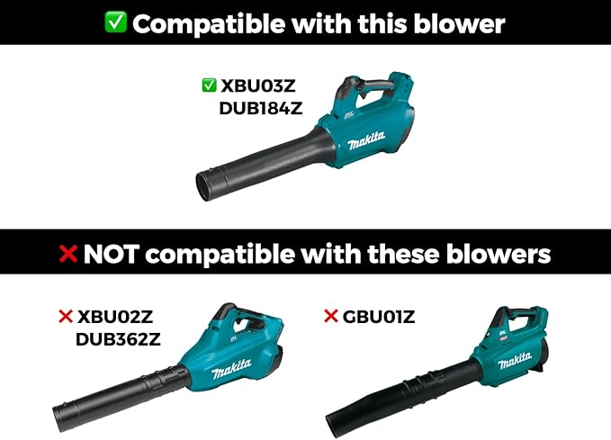 STUBBY Car Drying Nozzle for Makita 18V LXT Leaf Blowers (XBU03Z and DUB184Z) - LeafyLoom