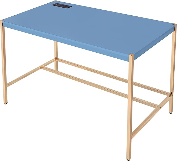 NicBex Laik-DW-00066-DX Desks, 42" W x 20" D x 30" H, Navy Blue - LeafyLoom