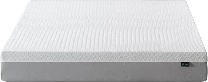 ZINUS 8 Inch Green Tea Essential Memory Foam Mattress [New Version], Full, Fiberglass Free, Medium Feel, Breathable Airflow Memory Foam, Certified Safe Foams & Fabric, Mattress in A Box - LeafyLoom