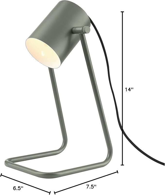 Globe Electric 52878 Sahara Desk Lamp, Matte Green - LeafyLoom