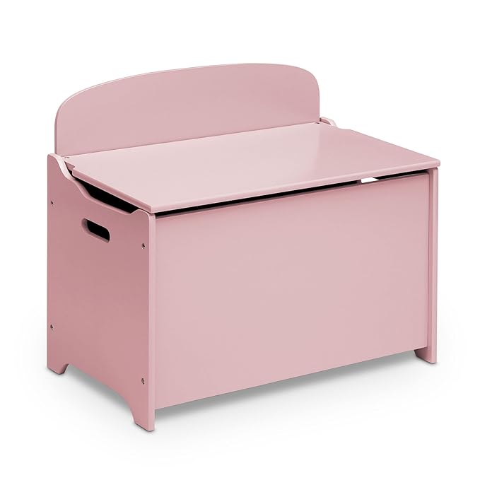 Delta Children MySize Deluxe Toy Boxes, Dusty Rose and Deep Blue - LeafyLoom