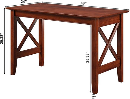 AFI Mission Writing Desk, Walnut - LeafyLoom