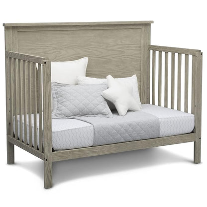 Delta Children Middleton 4-in-1 Convertible Baby Crib, Textured Limestone - LeafyLoom