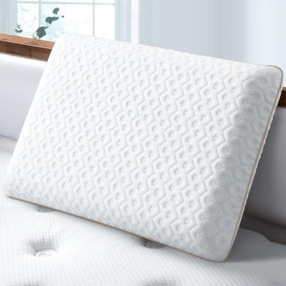 BedStory Memory Foam Pillow King - Medium Firm Gel Foam Pillows for Sleeping - Orthopedic King Size Bed Pillows for Neck Pain - Stomach & Back Sleepers - LeafyLoom