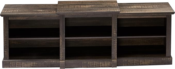 Rockpoint 70inch Classical TV Stand Storage Media Console Entertainment Center for TVs up to 80,Rustic Brown - LeafyLoom