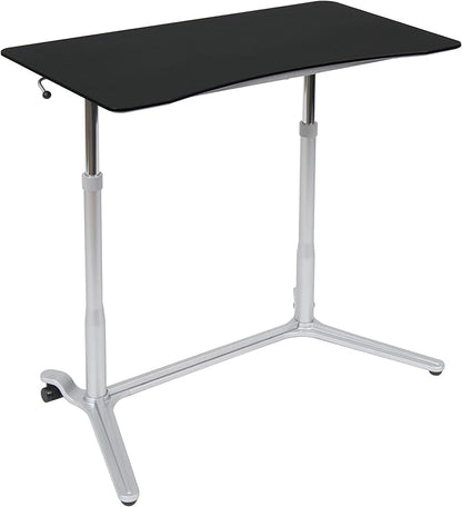 Calico Designs 51230 Sierra Height Adjustable Desk, Silver/Black 37.5 Inch - LeafyLoom