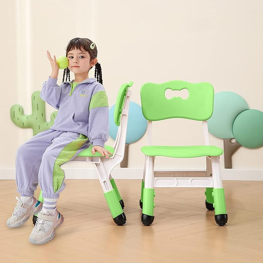 Kids' Desk Chairs Adjustable Height is Suitable for Children's Chairs Used in Families, Schools and Day-Care Between 2-10 Years Old The Max Bearing Capacity is 220LB(7PCS-Beige) - LeafyLoom