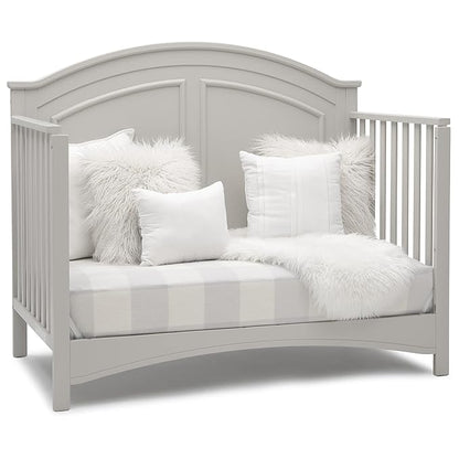 Delta Children Perry 6-in-1 Convertible Crib - Greenguard Gold Certified, Moonstruck Grey - LeafyLoom