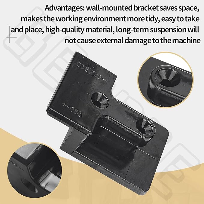 Blower Wall Mount/Mounting Bracket for EGO Vane Blowers, Fits Models 530CFM 615/650CFM, Two Mounting Methods, W/Screws, Does Not Fit 765 CFM Vane Blower Models - LeafyLoom