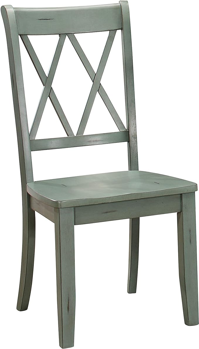 Homelegance Dining Chair (Set of 2), Teal - LeafyLoom