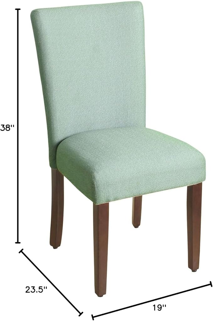 HomePop Parsons Classic Upholstered Accent Dining Chair, Single Pack, Teal - LeafyLoom