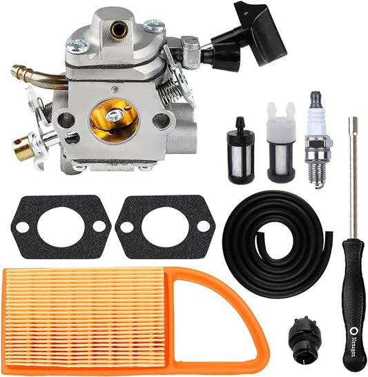 HUZTL BR600 BR550 Carburetor Air Filter Tune Up Kit for Stihl BR 600 BR700 BR500 Backpack Leaf Blower Parts Replaces ZAMA C1Q-S183 4282 120 0606 0607 0608 0611 - LeafyLoom