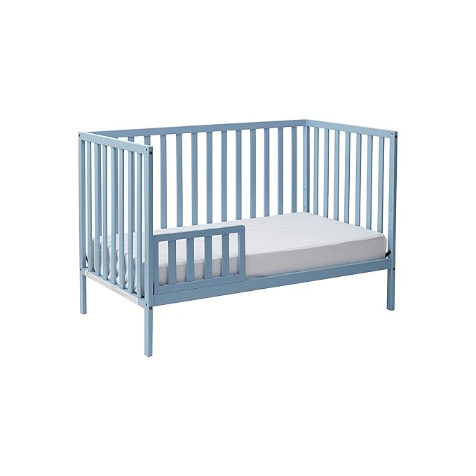 Suite Bebe Palmer 3 in 1 Convertible Crib - Quick Ship, Baby Blue - LeafyLoom