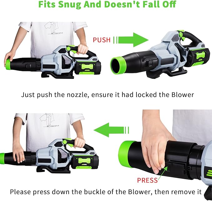 Car Drying Nozzle for EGO Leaf Blower Work for EGO 530 575 580 615 650 765 670 1 Pack + Shoulder Strap - LeafyLoom