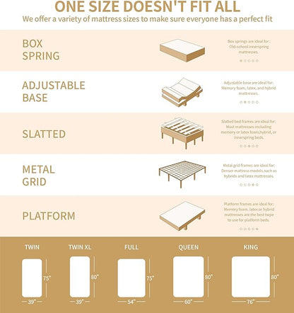 Twin Mattress,10 Inch Memory Foam Twin Size White Mattresses,Innerspring Twin Hybrid Mattress in a Box with Adaptive Support & Pressure Relief,Medium Firm,CertiPUR-US. - LeafyLoom