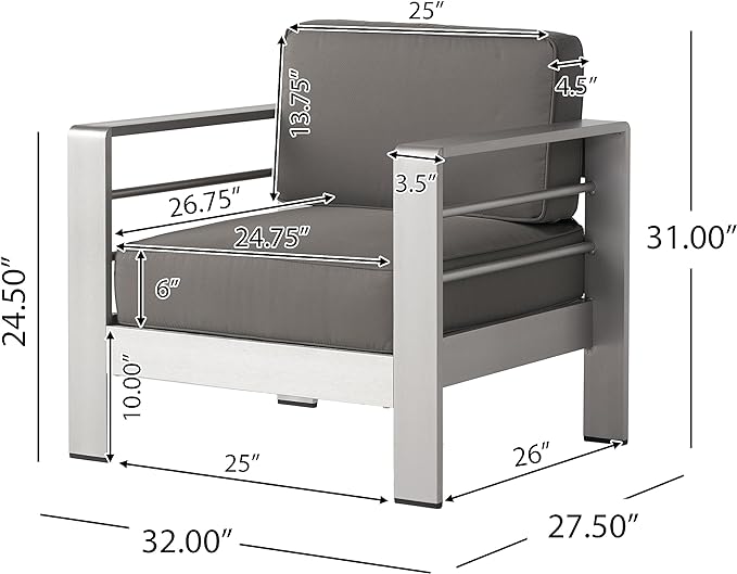 Christopher Knight Home Cape Coral Outdoor Chat Set with Fire Table, 5-Pcs Set, Khaki / Light Grey - LeafyLoom