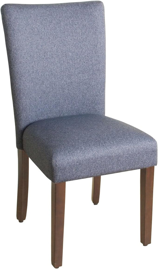 HomePop Parsons Classic Upholstered Accent Dining Chair, Single Pack, Blue - LeafyLoom