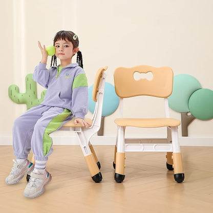 Kids' Desk Chairs Adjustable Height is Suitable for Children's Chairs Used in Families, Schools and Day-Care Between 2-10 Years Old The Max Bearing Capacity is 220LB(6PCS-Blue) - LeafyLoom