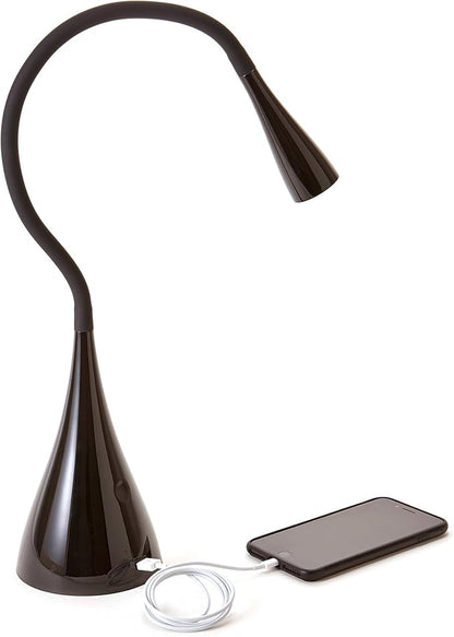 Newhouse Lighting 3 Watt LED Plastic/Steel Gooseneck Desk Lamp (NHGS-LED-BLK) - LeafyLoom