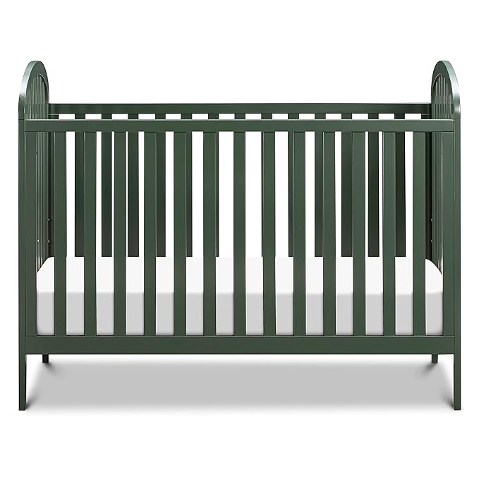 DaVinci, Beau 3-in-1 Convertible Crib in Forest Green, Greenguard Gold Certified - LeafyLoom