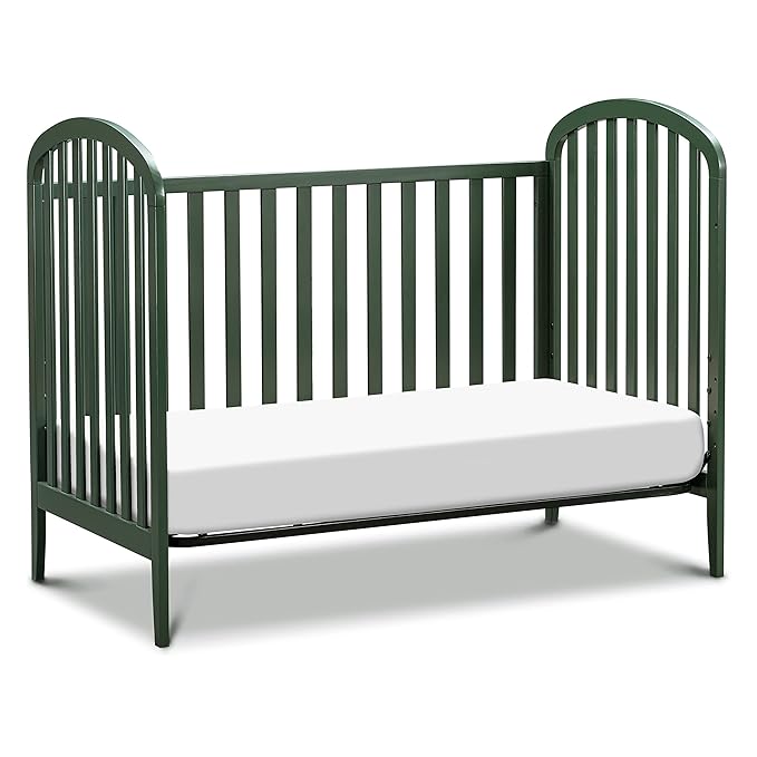 DaVinci, Beau 3-in-1 Convertible Crib in Forest Green, Greenguard Gold Certified - LeafyLoom