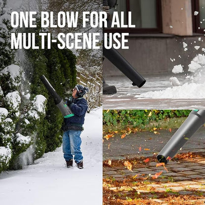 Litheli Cordless Leaf Blower 40V, Battery Leaf Blowers for Lawn Care, Lightweight Axial Blower for Blowing Leaf, Dust, Debris, with 2.0Ah Battery & Charger Included - LeafyLoom