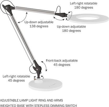 Lavish Home Swing Arm Architect Desk Lamp - LeafyLoom