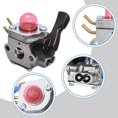 C1U-W46 Carburetor Kit Replacement for Husqvarna FB25 Handheld Blower For Weedeater FB25 FB-25 Blower for Zama C1U-W51B Carb - LeafyLoom