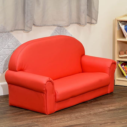 Children's Factory Red As We Grow Toddler Sofa - LeafyLoom