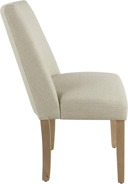 HomePop Dining Chair, Linen Cream (Single Pack) - LeafyLoom