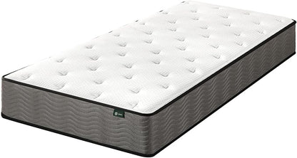 ZINUS 10 Inch True Support Hybrid Mattress [New Version], Twin, Fiberglass free, Medium Feel, Motion Isolation, Certified Safe Foams & Fabric, Mattress in A Box - LeafyLoom