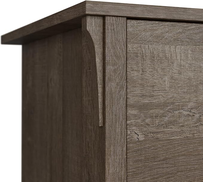 Bush Furniture Salinas 2 Drawer Lateral File Cabinet in Ash Brown - LeafyLoom