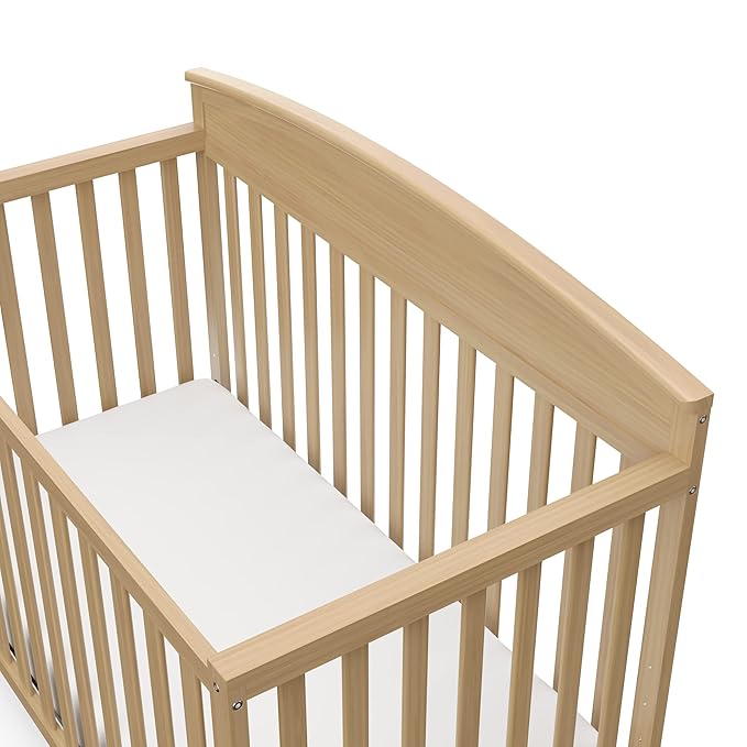 Graco Benton 5-in-1 Convertible Crib (Driftwood) – GREENGUARD Gold Certified, Converts from Baby Crib to Toddler Bed, Daybed and Full-Size Bed, Fits Standard Full-Size Crib Mattress - LeafyLoom