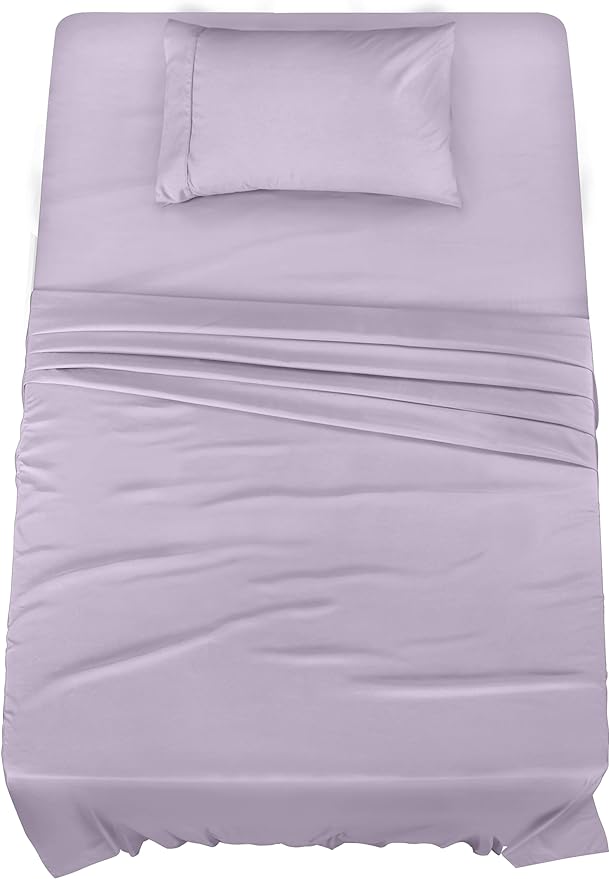 Utopia Bedding Twin XL Sheets - 3 Piece Bedding - Brushed Microfiber - Shrinkage and Fade Resistant - Easy Care (Twin XL Twin Extra Long Lavender) - LeafyLoom