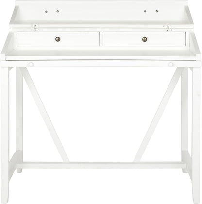 Safavieh American Homes Collection Wyatt White Writing Desk - LeafyLoom