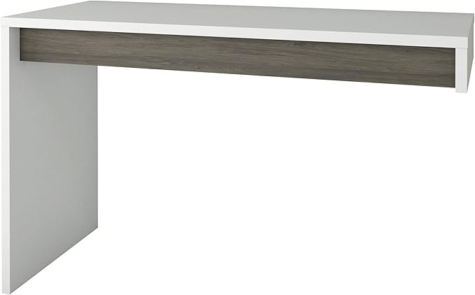 Nexera 211348 Reversible Office Desk Panel, White & Bark Grey - LeafyLoom