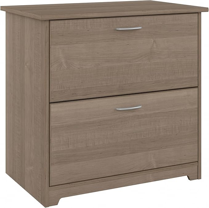 Bush WC31280 Cabot 2-Drawer Lateral File Cabinet, Letter/Legal, Ash Gray, 31-Inch - LeafyLoom