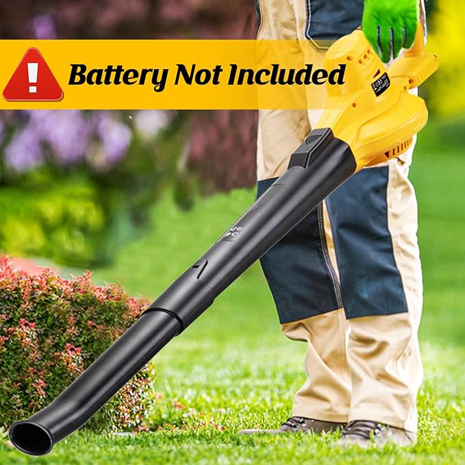 Cordless Leaf Blower Compatible for Dewalt 20V Max Battery(𝐁𝐚𝐭𝐭𝐞𝐫𝐲 & 𝐂𝐡𝐚𝐫𝐠𝐞𝐫 𝐍𝐨𝐭 𝐈𝐧𝐜𝐥𝐮𝐝𝐞𝐝), Electric Handheld Lightweight Leaf Blower for Lawn Care & Yard Cleaning - LeafyLoom