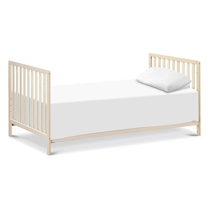 Carter's by DaVinci Colby 4-in-1 Convertible Mini Crib with Trundle Drawer in Washed Natural, Greenguard Gold Certified, Undercrib Storage - LeafyLoom