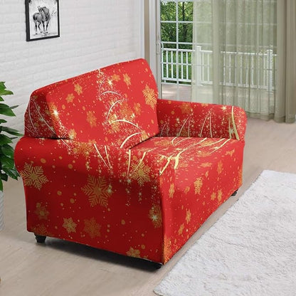 FKELYI Easy Going Stretch Sofa Slipcover Christmas Tree Sofa Couch Cover Washable Sofa Slipcovers Comfortable Furniture Protector M FKELYI