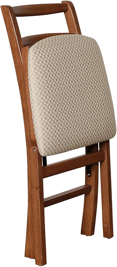 Stakmore Shaker Ladderback Folding Chair Finish, Set of 2, Fruitwood - LeafyLoom