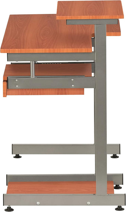 NicBex Laik-DW-00052-DX Desks, 37.75" W x 22" D x 35.25" H, Brown - LeafyLoom