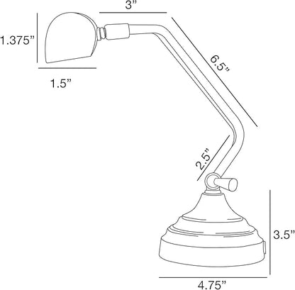 Cocoweb 12 inch Dimmable Multi-Functional Adjustable Toggle Switch LED Piano Desk Lamp - Mahogany Bronze DLED12MBD - LeafyLoom