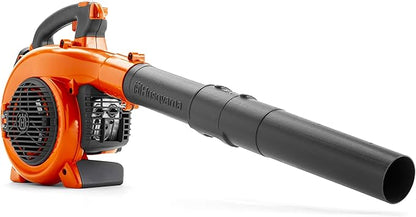 Husqvarna 125BVx Gas Leaf Blower, 28-cc 1.1-HP 2-Cycle Handheld Leaf Blower Vacuum Kit with Mulcher and Vac Bag, 470-CFM, 170-MPH, 12.5-N Powerful Clearing Performance and Ergonomic Design - LeafyLoom