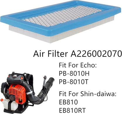 Air Filter A226002070 Compatible With Echo PB-8010H PB-8010T PB9010T PB9010H Shindaiwa EB810 EB810RT Backpack Blowers - LeafyLoom