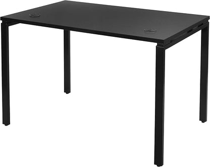 OSP Home Furnishings Prado Home Office Writing Desk, 48 Inches 30 Inches, 48-inches Wide x 30-inches High, Black - LeafyLoom