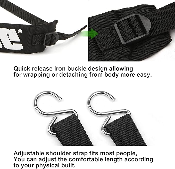 Backpack Blower Straps C061000110 for Echo Leaf Blower Shoulder Strap C061000111 PB-500 PB-265LN PB-403H PB-413H PB-460 PB-610 PB-620 PB-650 PB-755 Fits - 2 Pack - LeafyLoom