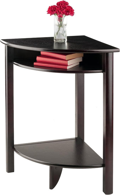 Winsome Liso Corner Desk, Espresso - LeafyLoom