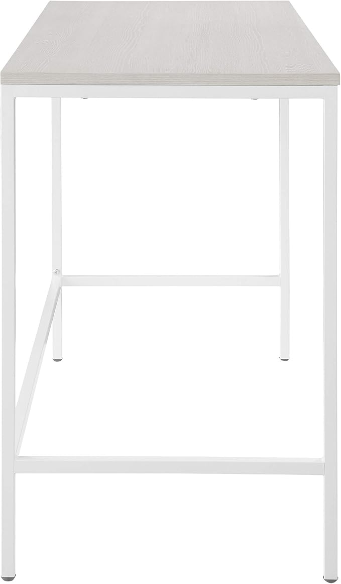 OSP Home Furnishings Contempo 42-Inch Desk, White - LeafyLoom